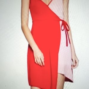 A BCBGeneration Wrap Slip Dress